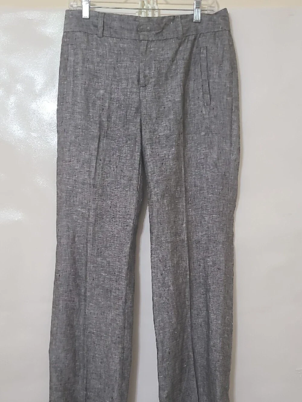 Banana Republic Jackson Fit Women's Gray 100% Linen Dress Pants - Size 6